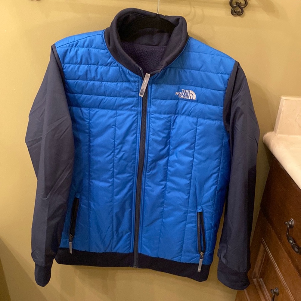 Boys L North Face Reversible Coat